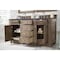 James Martin Vanities Bristol 60in Double Vanity, Whitewashed Walnut w/ 3 CM Charcoal Soapstone Quartz Top 157-V60D-WW-3CSP - alternate 4